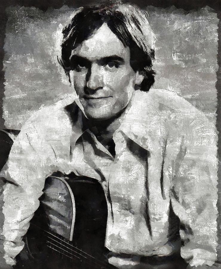 James Taylor Musician Painting