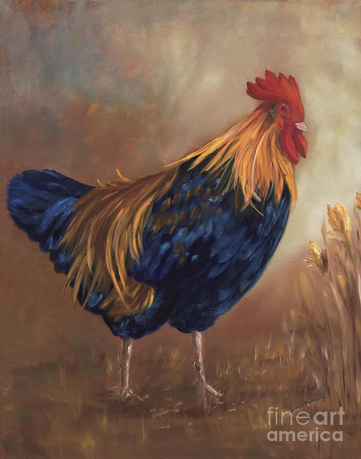 Jamestown Rooster Painting by Carol Sweetwood