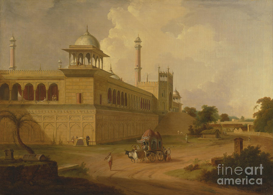 Jami Masjid Delhi Painting by Celestial Images
