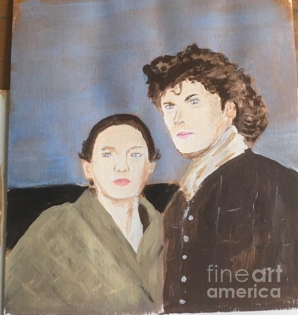 Jamie and Claire 2 Painting by Audrey Pollitt