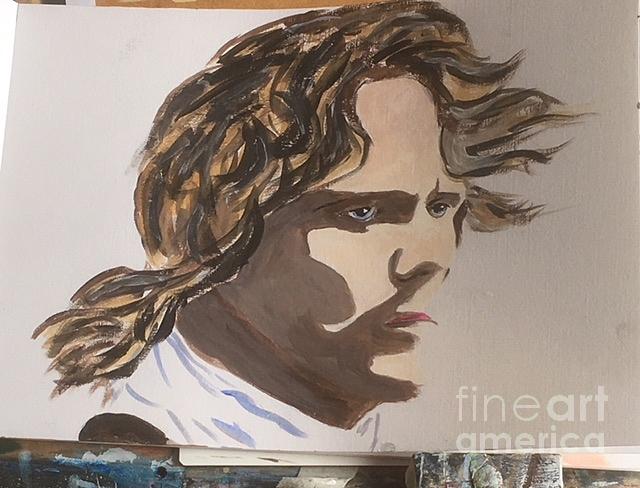 Jamie Fraser 3 Painting by Audrey Pollitt