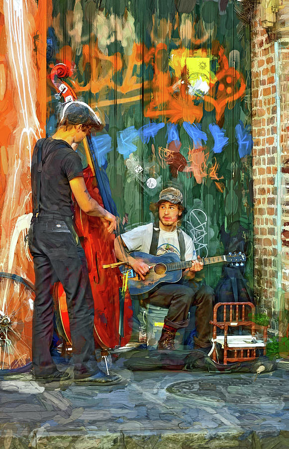 Jammin in the French Quarter - Paint 2 Photograph by Steve Harrington