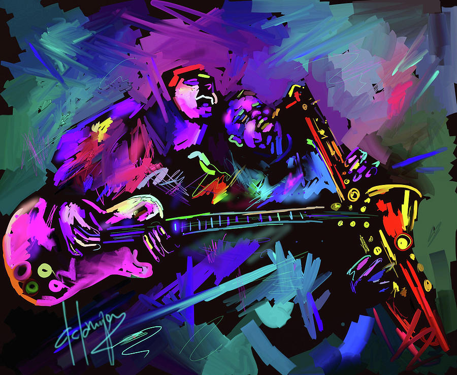 Jammin The Funk Painting by DC Langer