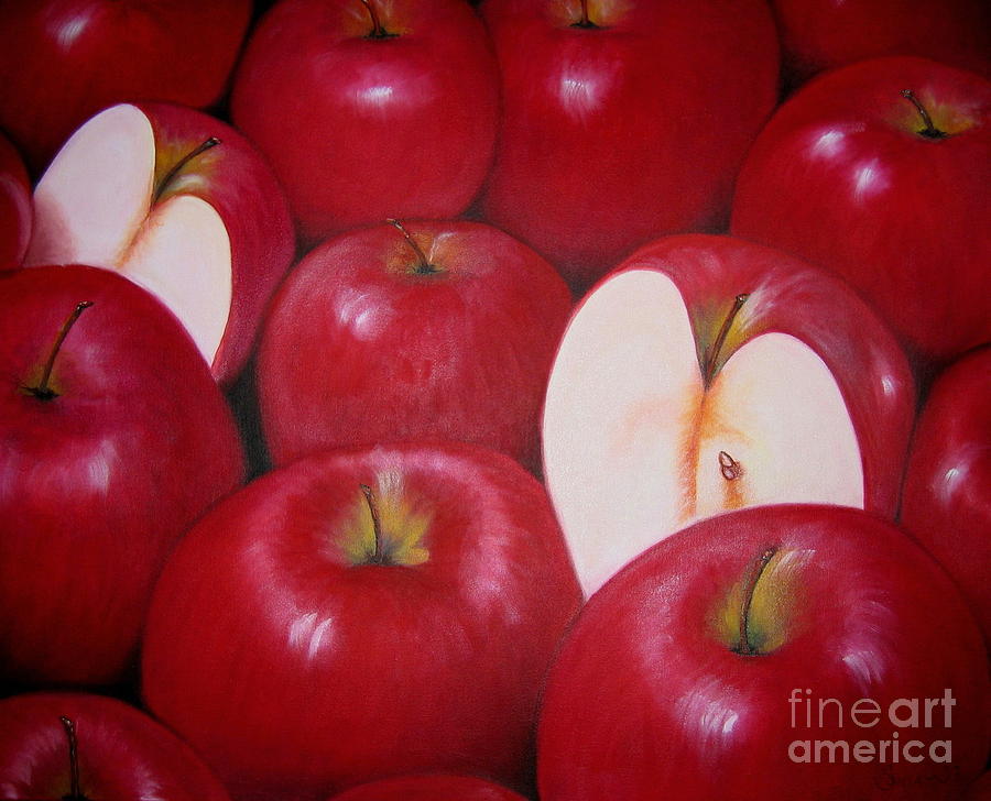 Janas Apples Painting by Sonia Flores Ruiz