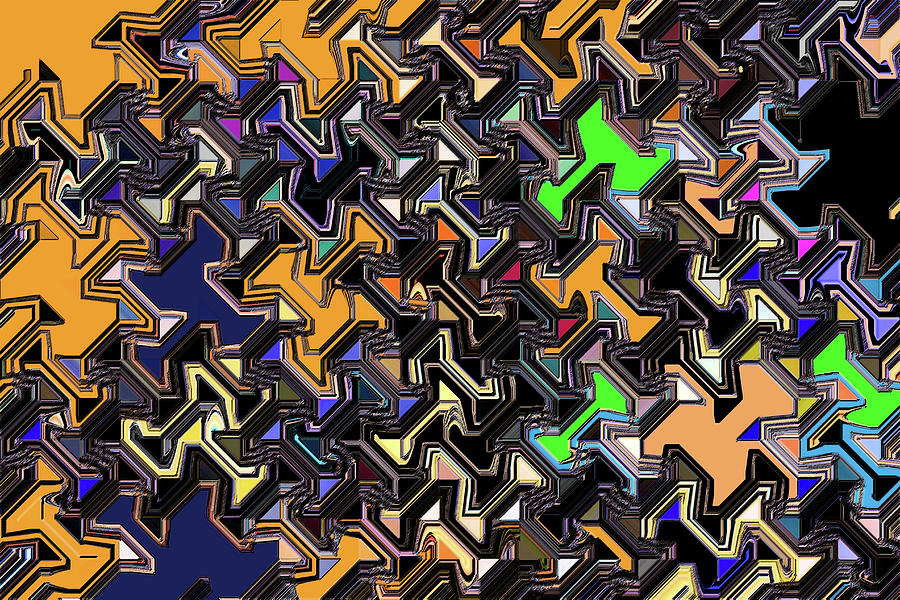 Janca Abstract Panel #5247e7si Digital Art by Tom Janca