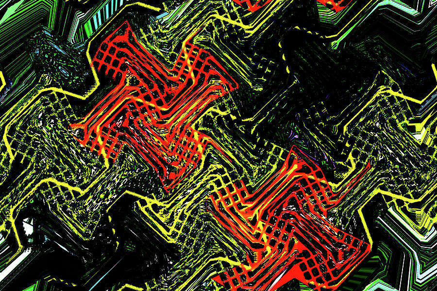 Janca Abstract Panel #5473w3 Digital Art by Tom Janca