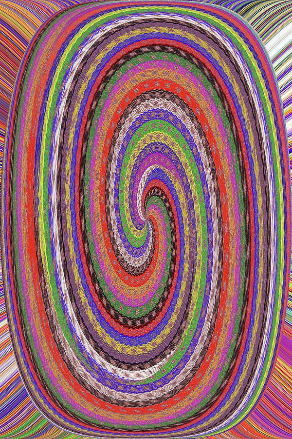 Janca Abstract Twirl Drawing #2013 097e8 Digital Art by Tom Janca