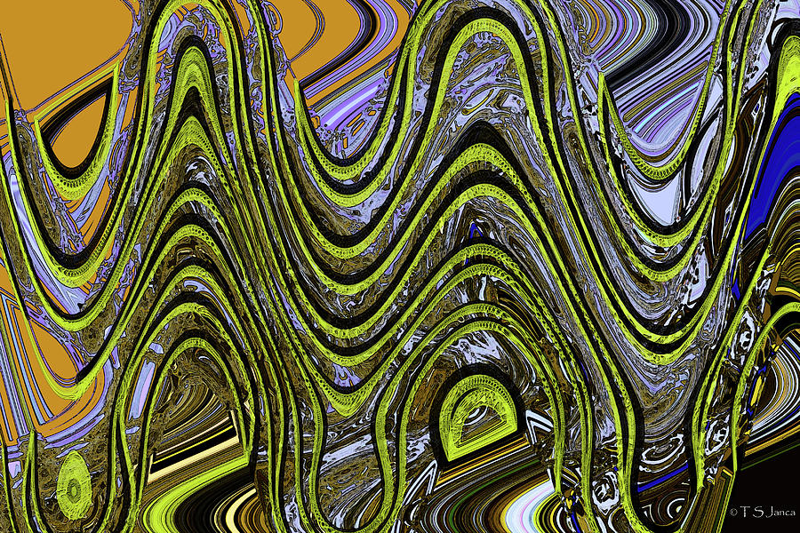 Janca Color panel Abstract #5212 wtw1 Digital Art by Tom Janca
