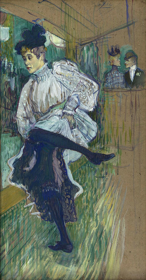 Henri De Toulouse Lautrec Painting - Jane Avril Dancing by Henri de Toulouse-Lautrec