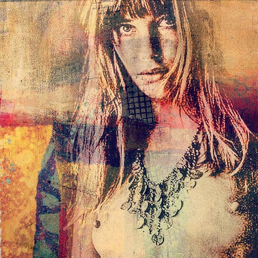 Jane Birkin Digital Art by Havard Furulund