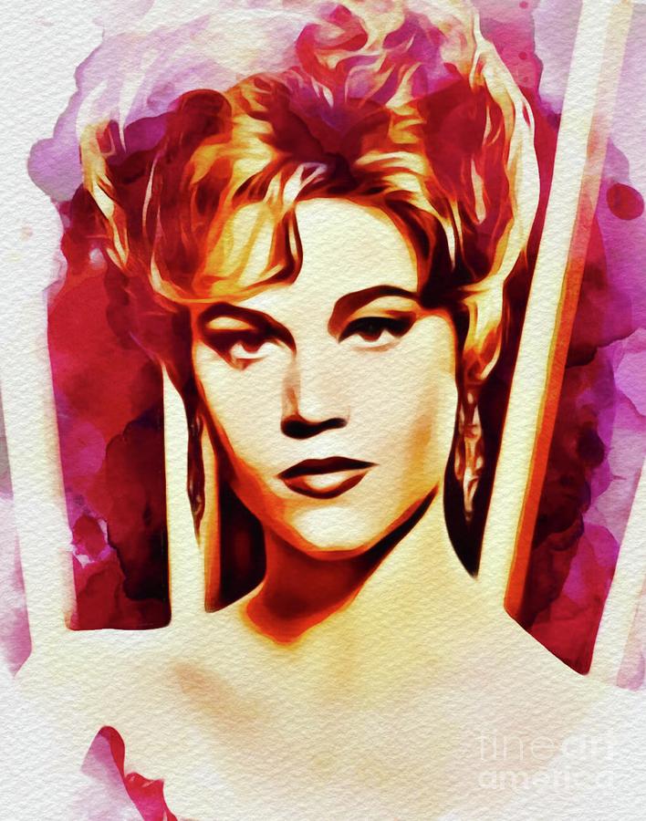 Hollywood Painting - Jane Fonda, Movie Star by Esoterica Art Agency