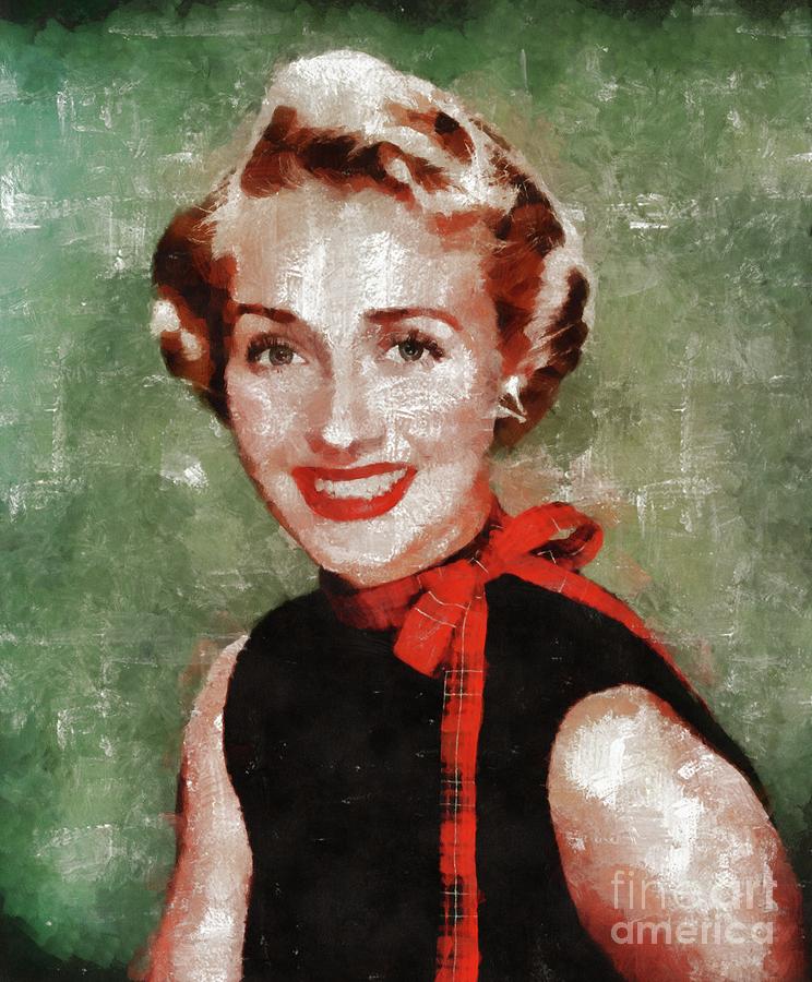 Hollywood Painting - Jane Powell, Vintage Actress by Esoterica Art Agency