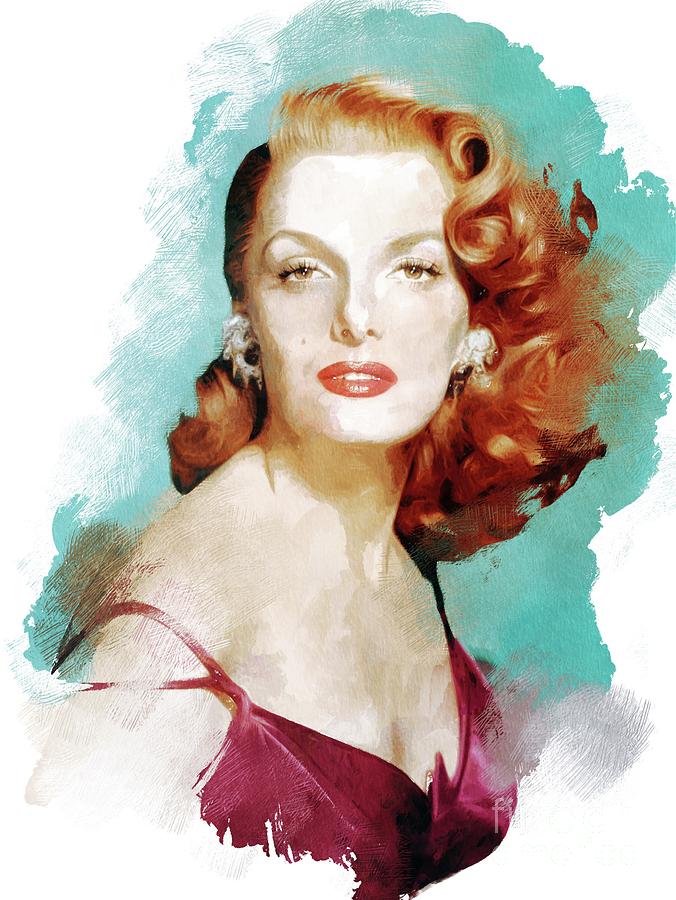 Jane Russell, Actress Painting