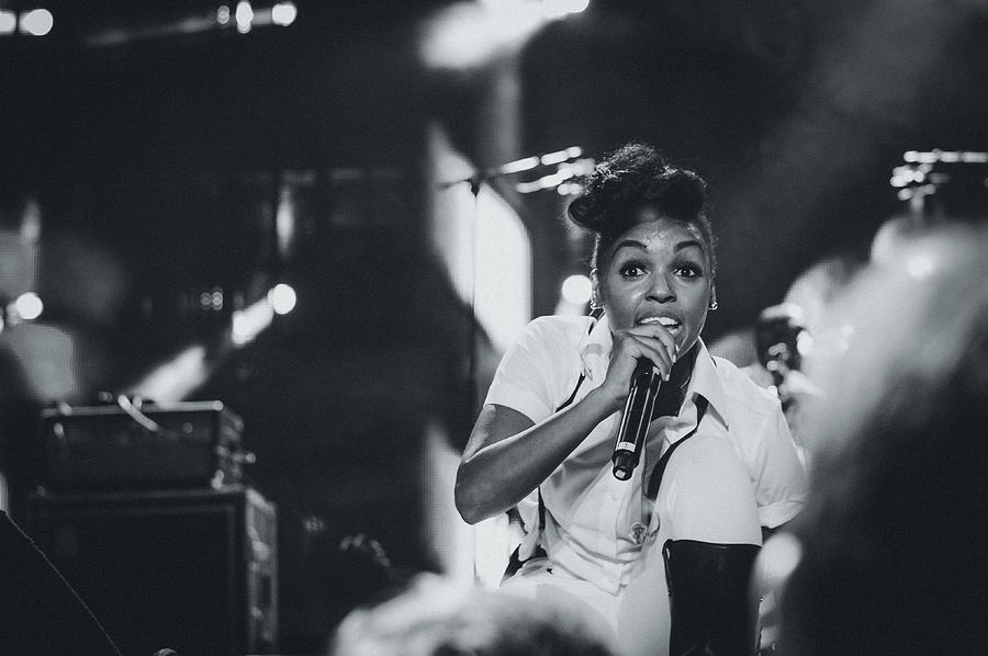 Janelle Monae Playing Live Photograph by Marco Oliveira