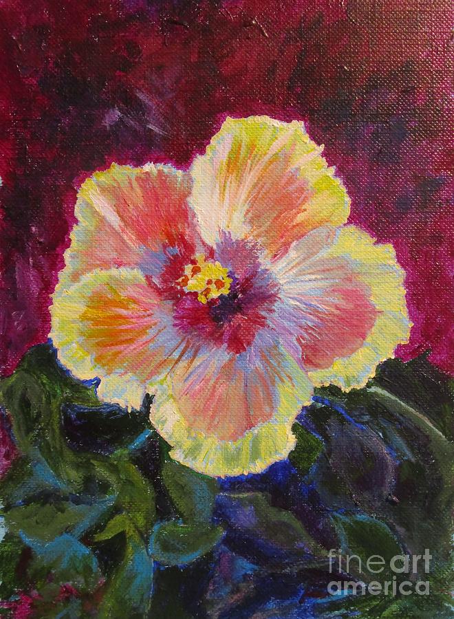 Jane's Hibiscus Painting by Barbara Moak - Fine Art America