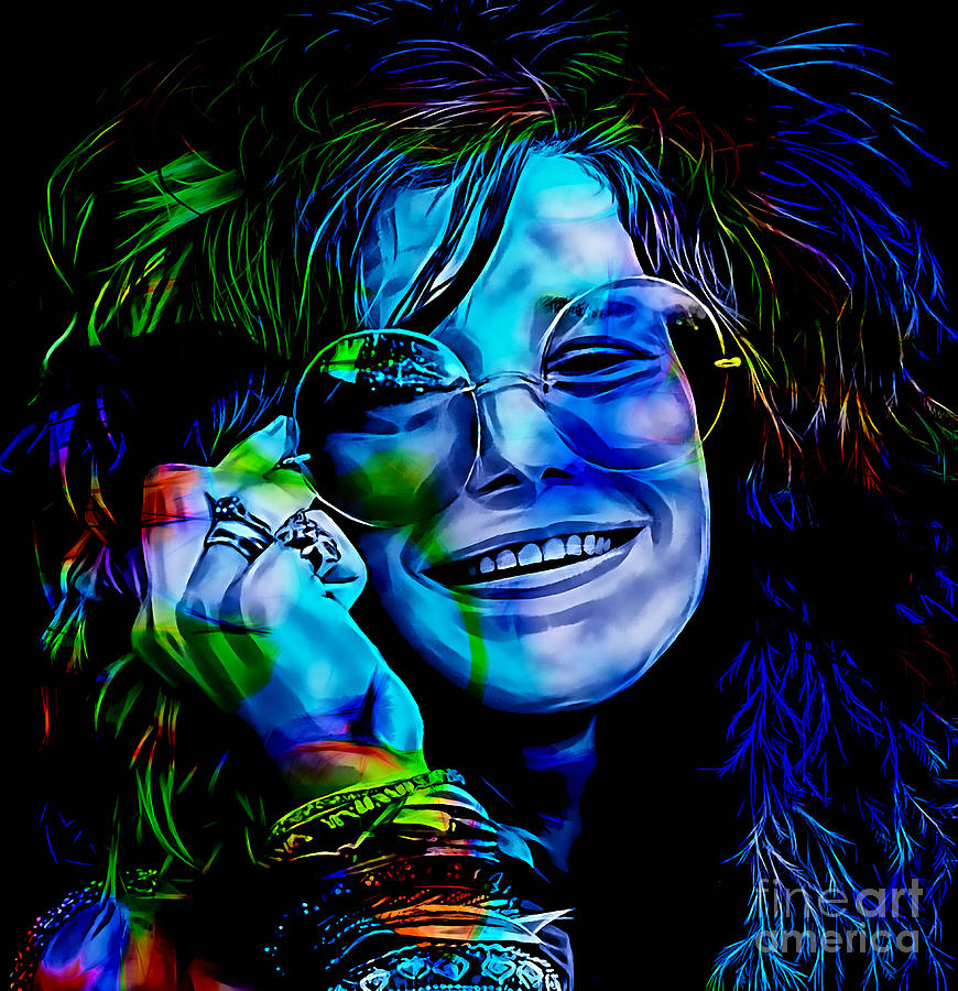 Janis Joplin Collection Mixed Media by Marvin Blaine