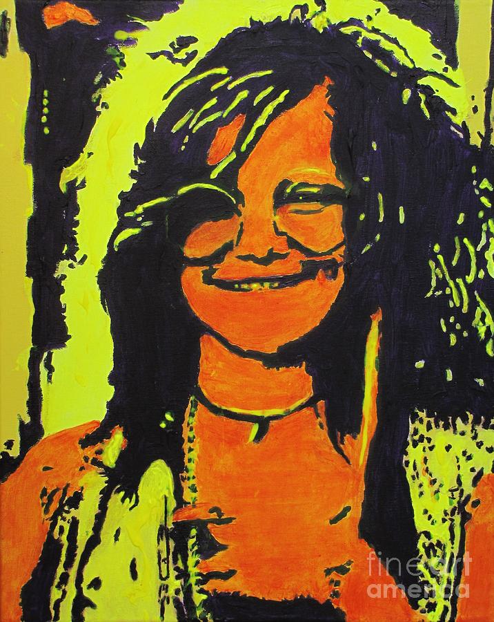 Janis Joplin Painting by Eric Dee