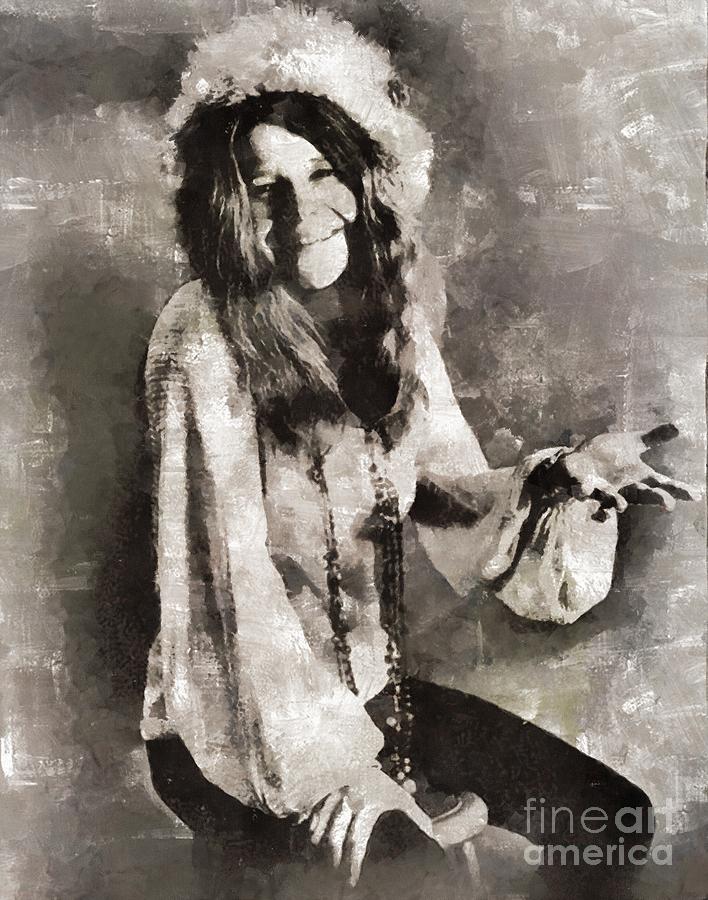 Janis Joplin, Musician Painting