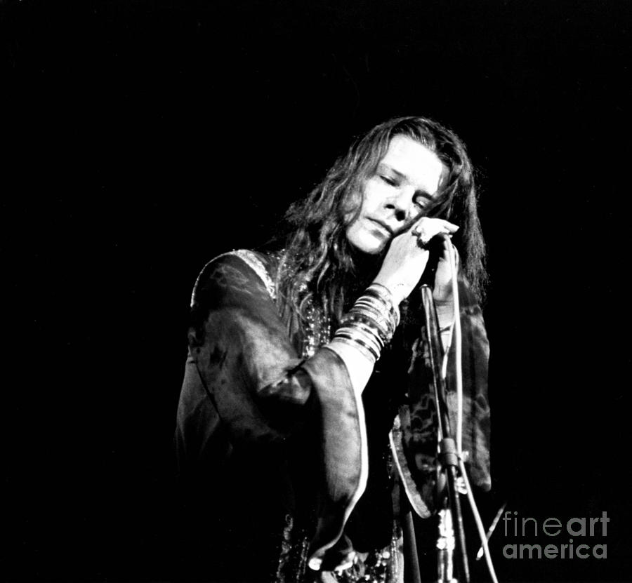 Janis Joplin Photograph - Janis Joplin Psychedelic Soul Queen On The Mic Fine Art Print by Globe Photos Janis Joplin Photograph - Janis Joplin Psychedelic Soul Queen On The Mic Fine Art Print by Globe Photos