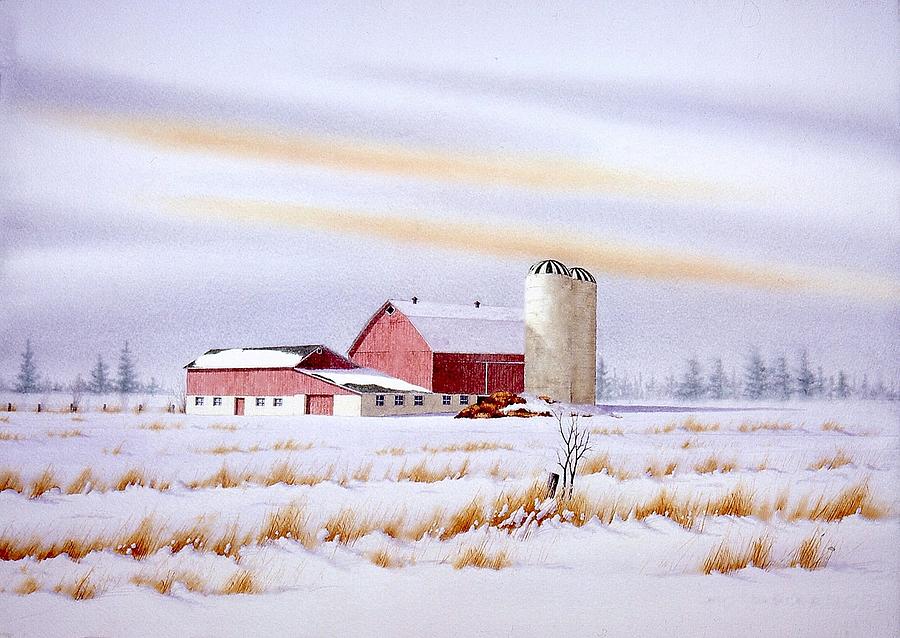 January Blues Painting by Conrad Mieschke