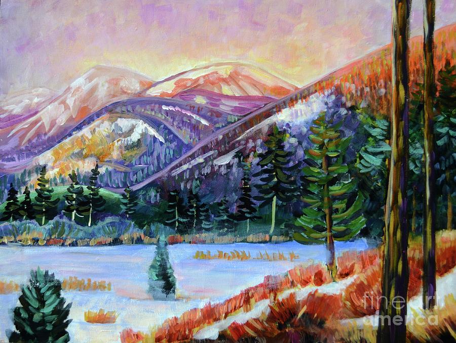 Rocky Mountain National Park Painting - January Glow by Harriet Peck Taylor