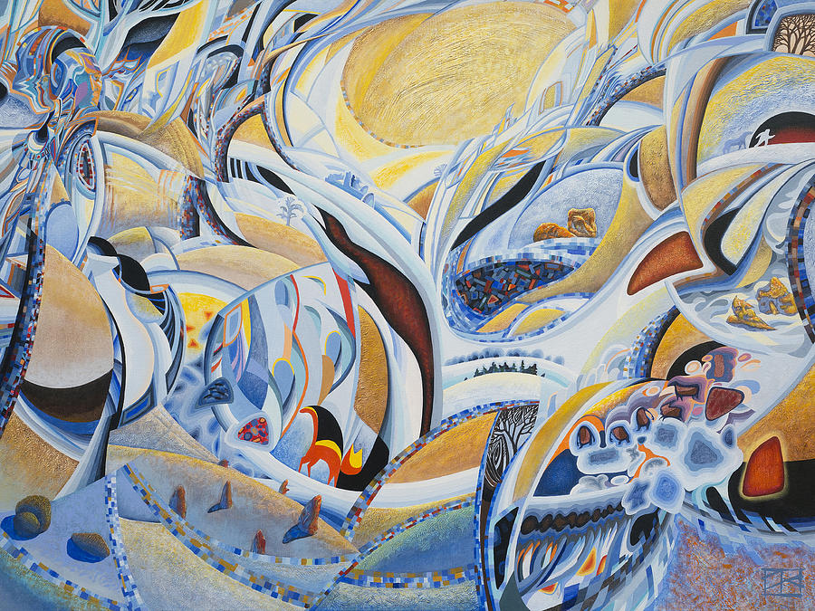 January Painting - January by Oleg Lipchenko January Painting - January by Oleg Lipchenko