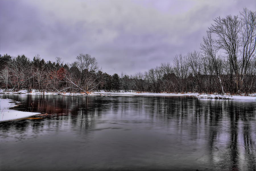 January Skies Over The Wisconsin River Photograph by Dale Kauzlaric