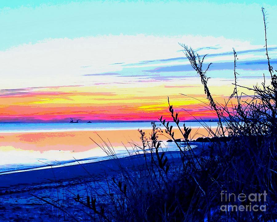 Abstract Photograph - January Sunrise, Abstraced by Christine Chepeleff