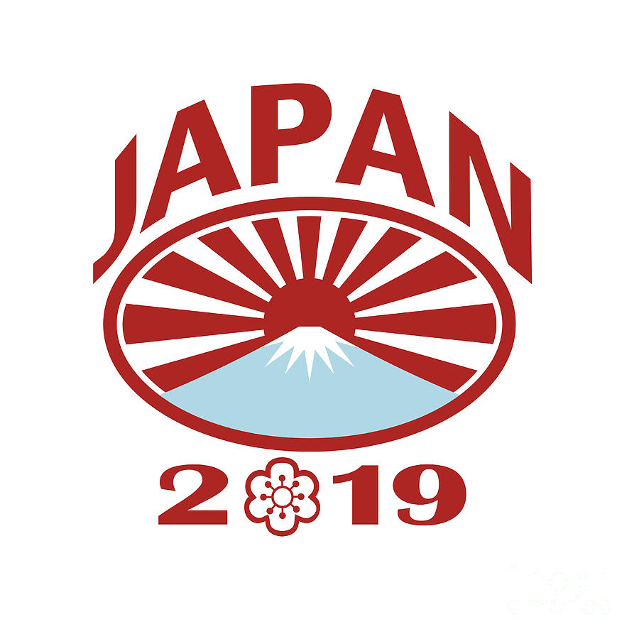 Japan 2019 Rugby Oval Ball Retro Digital Art by Aloysius Patrimonio ...