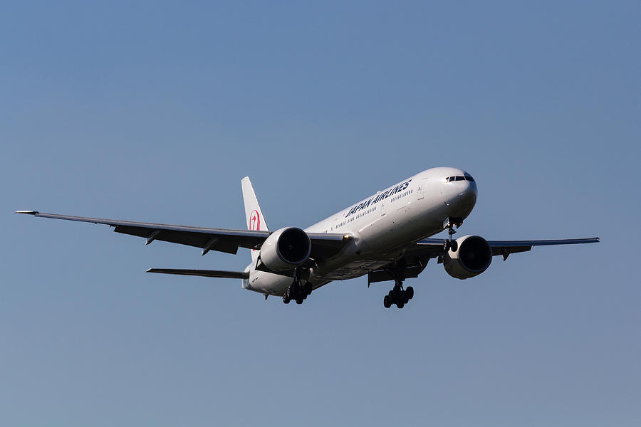 Jet Photograph - Japan Airlines Boeing 777 by David Pyatt