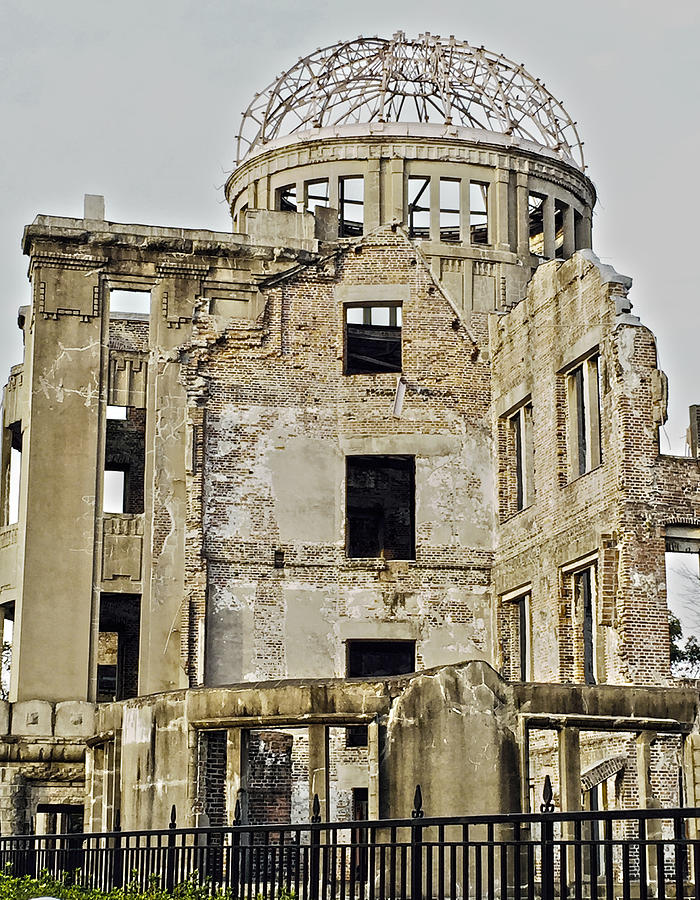 Winter Photograph - Japan -Atomic Bomb Dome- by Roro Rop