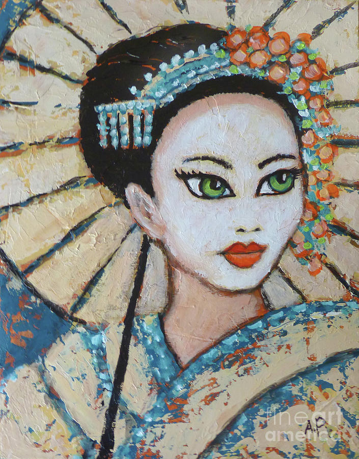 Geisha Painting by Audrey Peaty