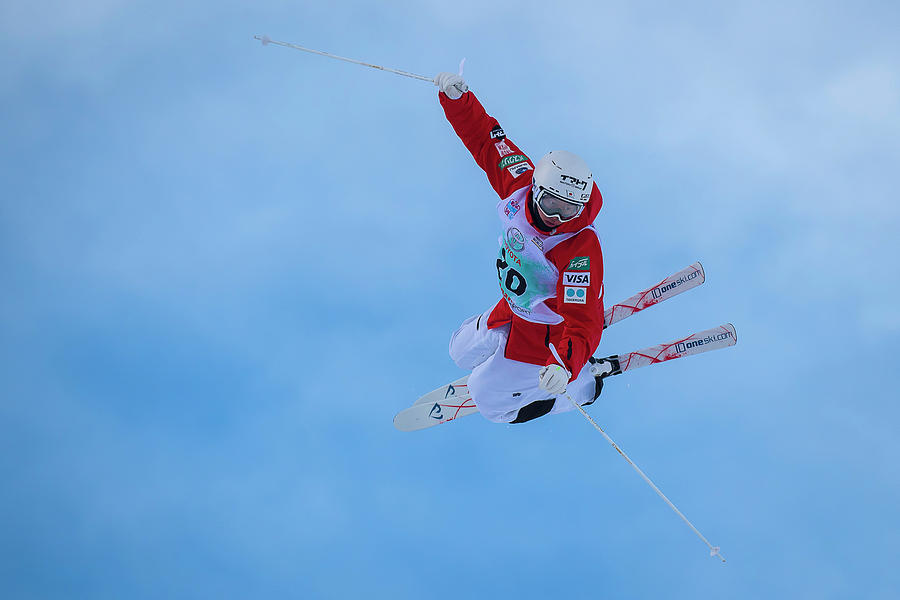Japan Skier in Flight Photograph by Bill Cubitt