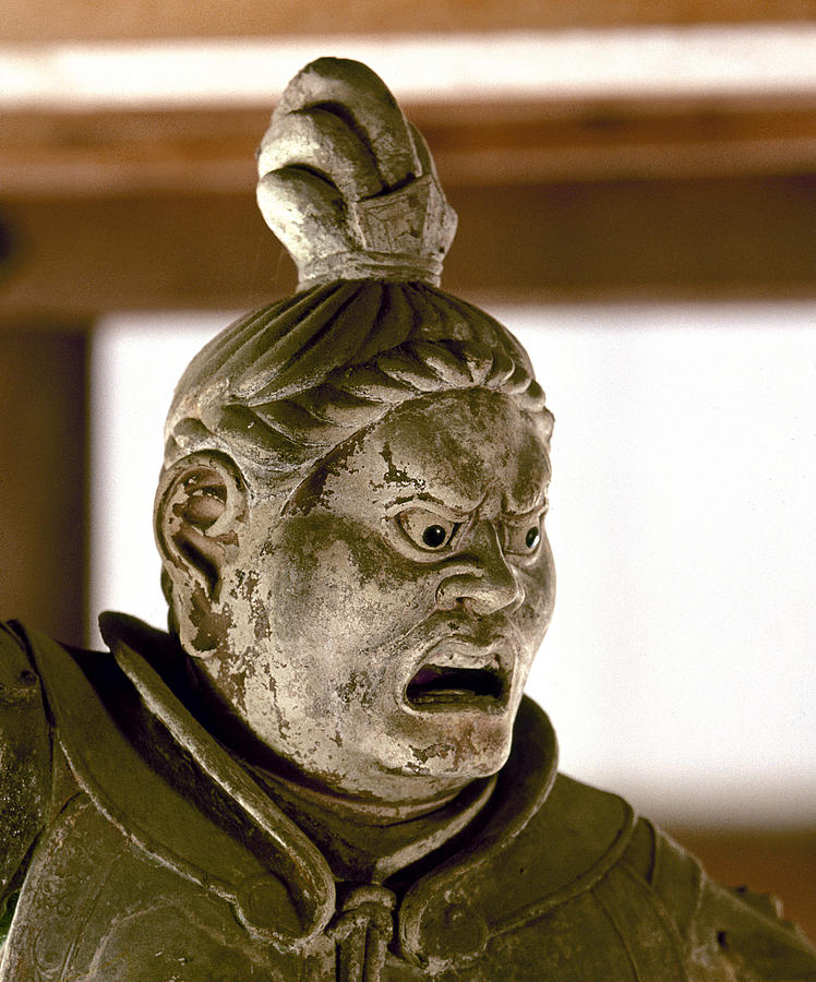 8th Century Photograph - Japan: Warrior Statue by Granger