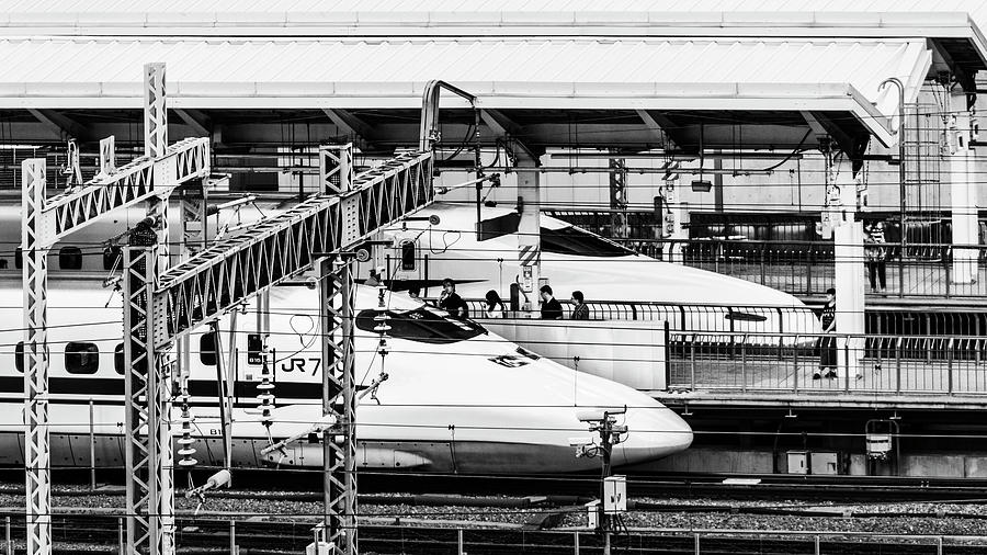 Japanese bullet trains Photograph by Ponte Ryuurui