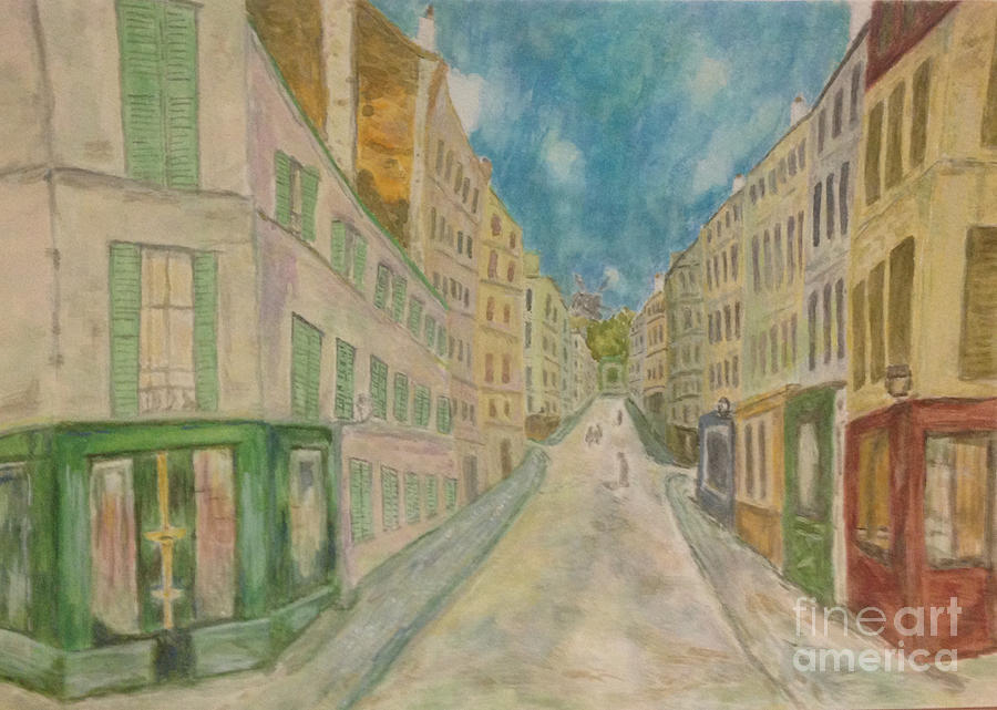 French Landscapes Painting - Japanese Eyes and Utrillo by Sawako Utsumi French Landscapes Painting - Japanese Eyes and Utrillo by Sawako Utsumi