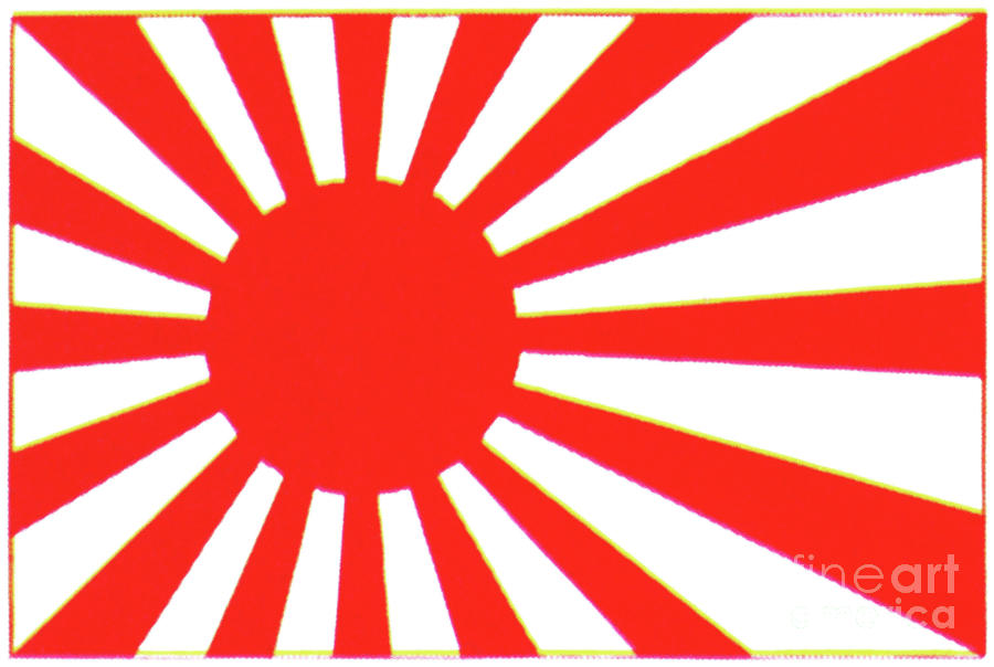 Japanese Flag Painting by Granger