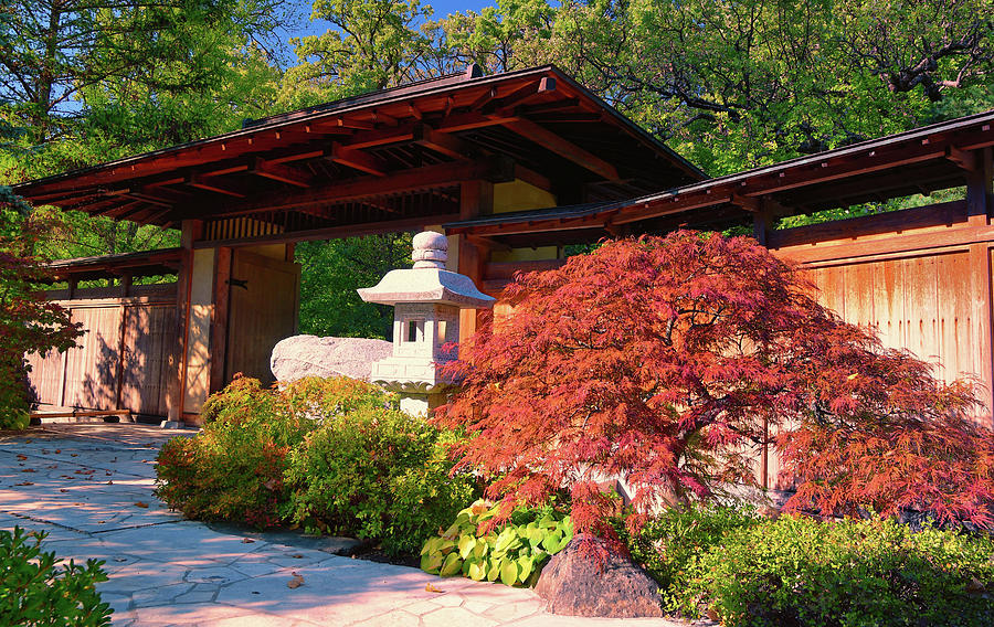 Japanese Garden Entrance Photograph by Lawrence Knutsson