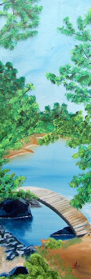 Tree Painting - Japanese Garden by Kathern Ware