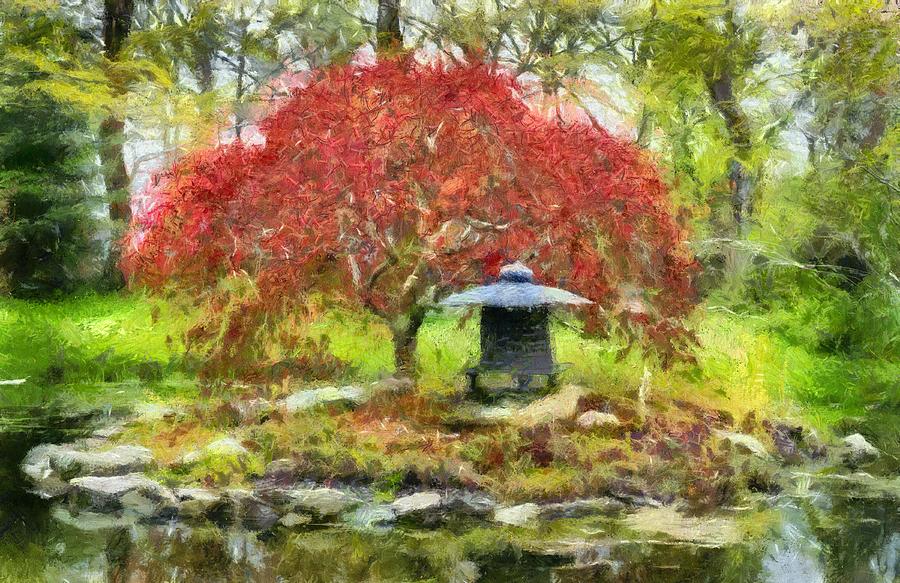 Claude Monet Photograph - Japanese Garden - Monet Style Painting by Betty Denise