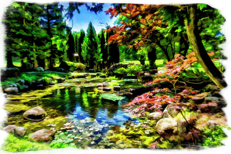 Japanese Garden Photograph by Monroe Payne