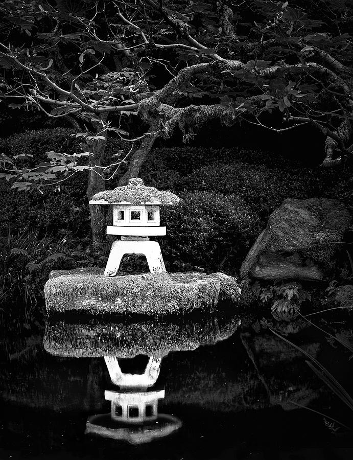 Temple Photograph - Japanese Garden Reflection by Janet Ballard Temple Photograph - Japanese Garden Reflection by Janet Ballard