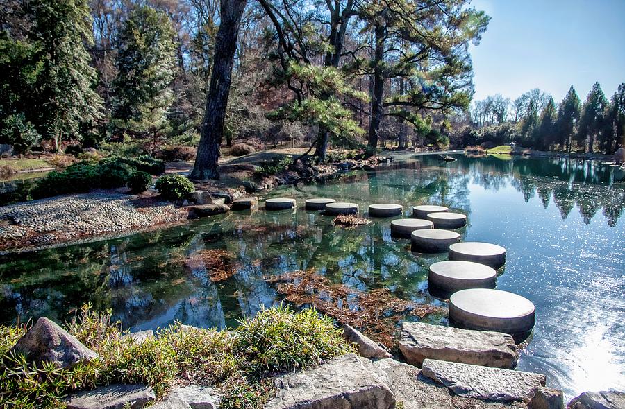 Japanese Garden Stepping Stones Photograph by Suzanne Stout