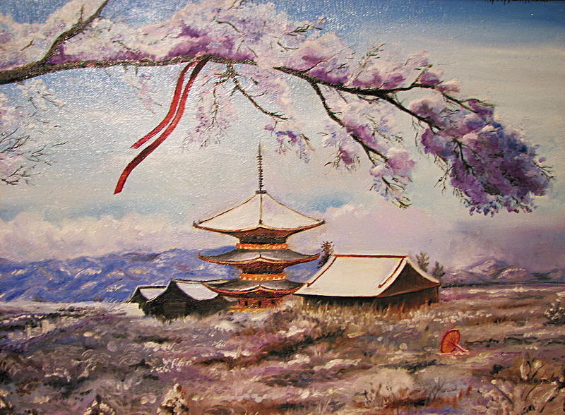 japanese landscape painting