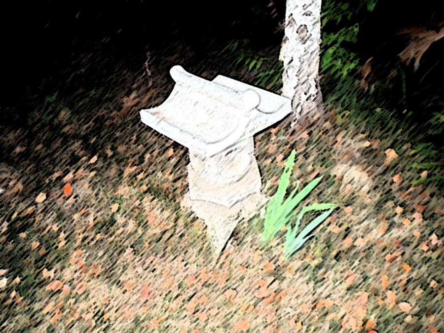 Landscape Digital Art - Japanese Lantern by Eric Forster