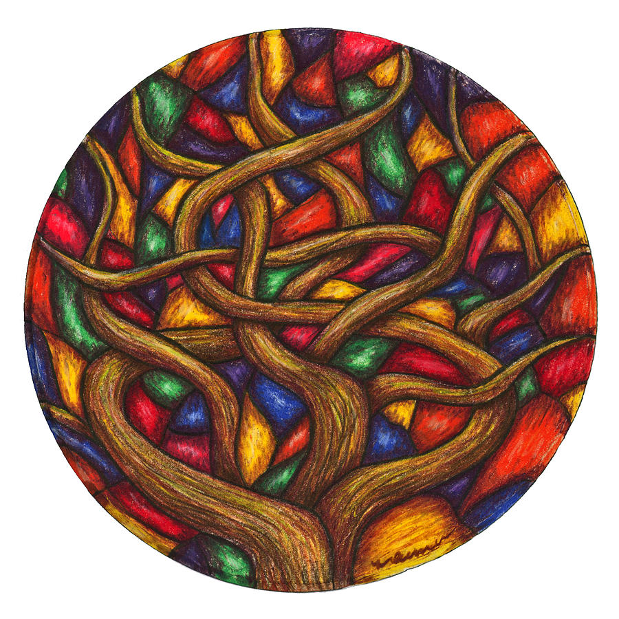 Japanese Maple Painting - Japanese Maple by Maureen Frank The Mandala Lady Japanese Maple Painting - Japanese Maple by Maureen Frank The Mandala Lady