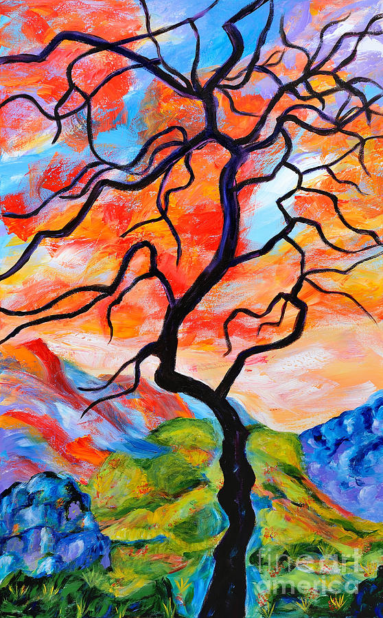 Japanese Maple Tree Painting by Art by Danielle