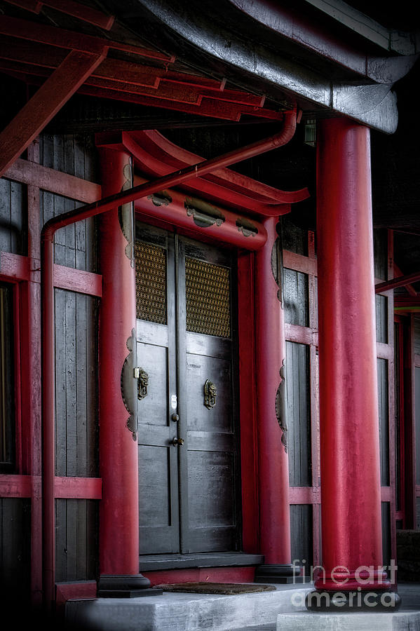 Japanese Pagoda Door Photograph by Jerry Fornarotto