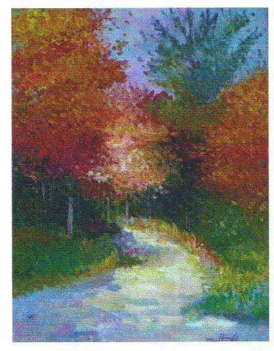 Japanese Path Painting by Martha Sterling Stroman Japanese Path Painting by Martha Sterling Stroman