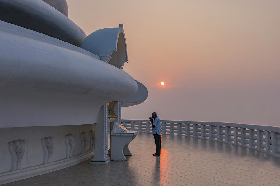 Japanese Peace Pagoda - Sri Lanka Photograph by Joana Kruse